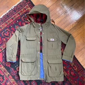 Penfield kasson hooded parka jacket — green
